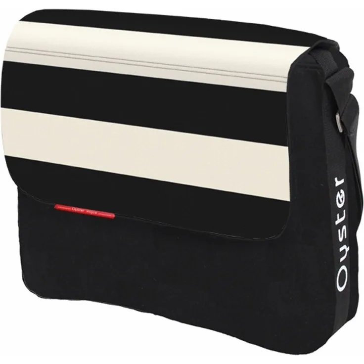Vital Innovations Vogue Oyster Wickeltasche, schwarz/weiß