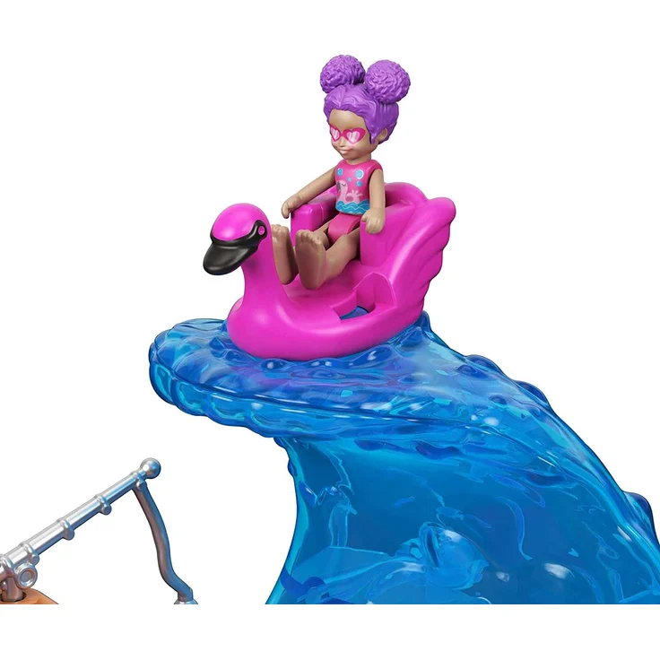 Polly Pocket GTM68 - Pollyville Sonnenstrand, kleine Puppe, Tierfigur, tolles Spielzeug Geschenk für Kinder ab 4 Jahren – Bild 3