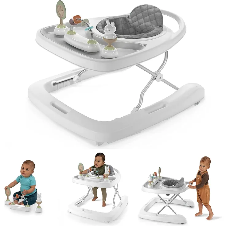 Ingenuity, Step & Sprout 3-in-1 Baby Lauflernhilfe, First Forest, Lauflernwagen mit Natur inspirierten Spielzeuge, höhenverstellbar, zusammenklappbar, einfach zu reinigen, ab 6 Monaten, 12904 - Preisvergleich