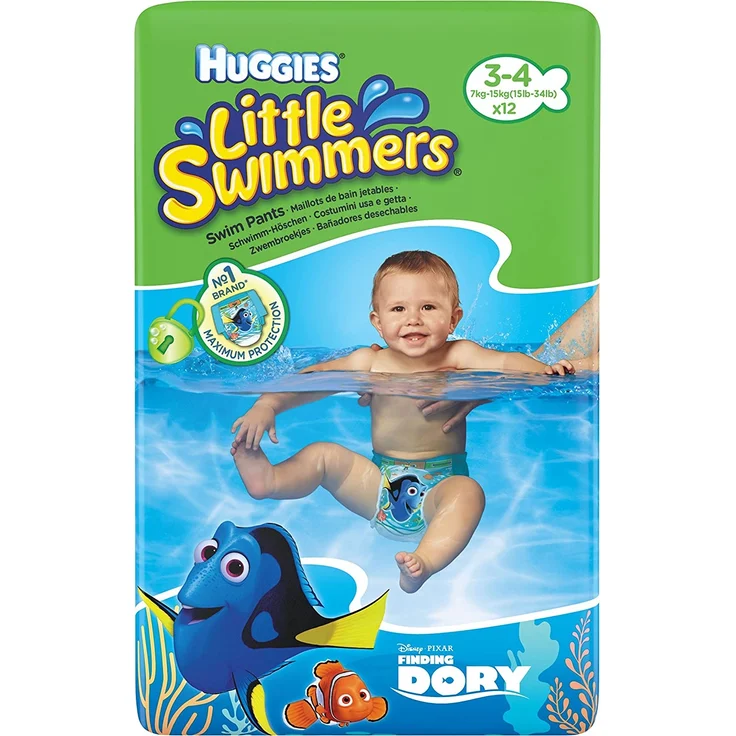 HUGGIES Schwimmwindeln 12er Pack, Gr. 3/4 – Bild 1