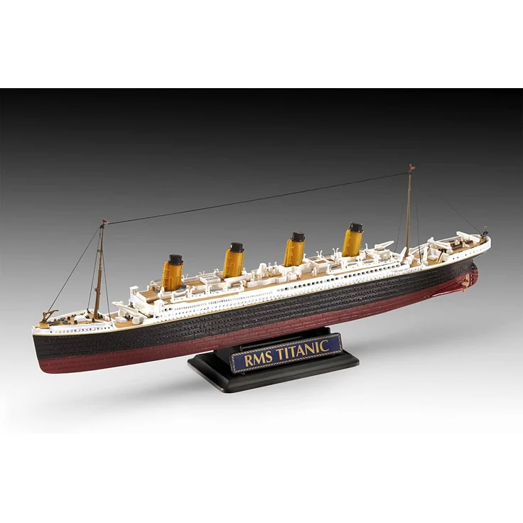 Revell Modellbausatz Schiff 1:700&1:1200 - Geschenkset R.M.S. Titanic im Maßstab 1:700&1:1200, Level 4, originalgetreue Nachbildung mit vielen Details, Kreuzfahrtschiff, 05727 - Preisvergleich – Bild 4