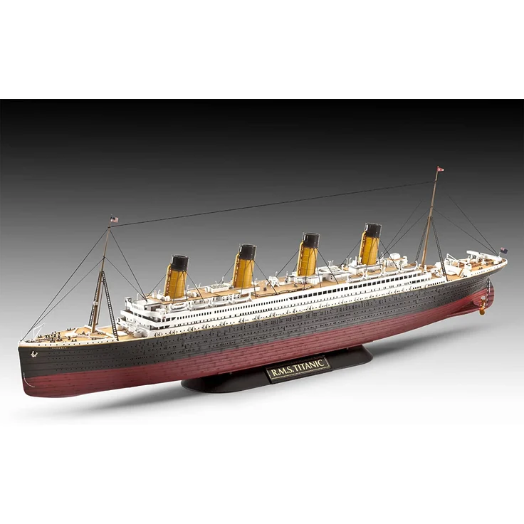 Revell Modellbausatz Schiff 1:700&1:1200 - Geschenkset R.M.S. Titanic im Maßstab 1:700&1:1200, Level 4, originalgetreue Nachbildung mit vielen Details, Kreuzfahrtschiff, 05727 - Preisvergleich – Bild 3