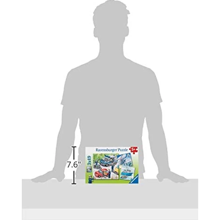 Ravensburger Kinderpuzzle 09221 - Polizeieinsatz - 3 x 49 Teile – Bild 5