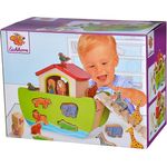 Eichhorn 100002084 - Steckspiel 'Arche Noah', 16 versch. Steckfiguren, 21-tlg., 14x26x19 cm, Birkenholz