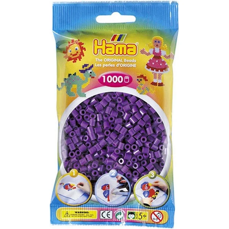 Hama Perlen Lila Beutel 1000er – Bild 2