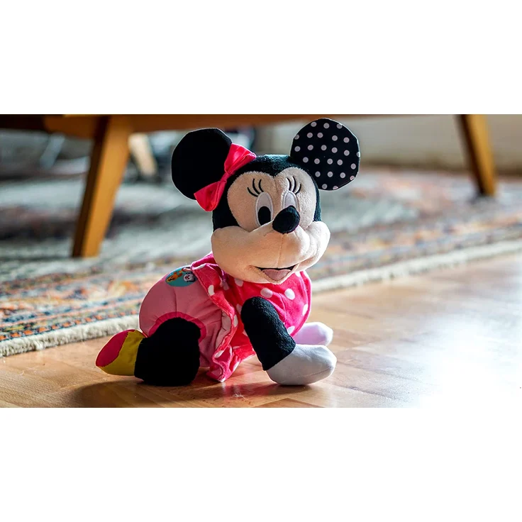 Clementoni 17260 Disney Baby, Minnie Mouse Crawl with me, Funktionsplüschtier für Babys & Kleinkinder, Plüschtier zur Entwicklung der Motorik, ab 6 Monaten – Bild 9