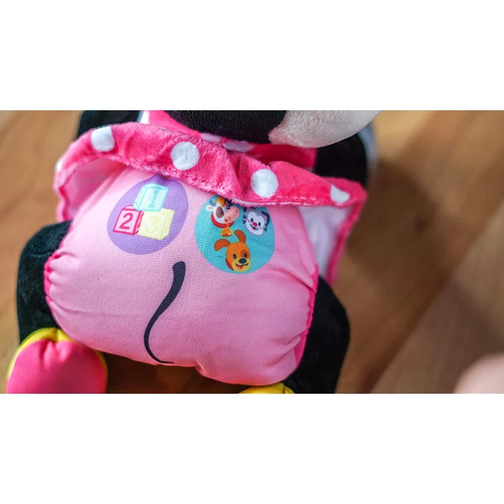 Clementoni 17260 Disney Baby, Minnie Mouse Crawl with me, Funktionsplüschtier für Babys & Kleinkinder, Plüschtier zur Entwicklung der Motorik, ab 6 Monaten – Bild 5