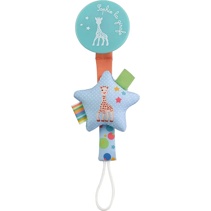 VULLI 456017 Stern Schnullerhalter Sophie la girafe, mehrfarbig