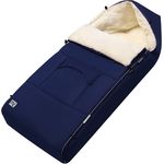 Monzana Babyfußsack Reflektoren-Streifen Reißverschluss Kopfteil Wetterfest Tasche Antirutschnoppen Kinderwagen Winterfußsack 90x60cm - Preisvergleich