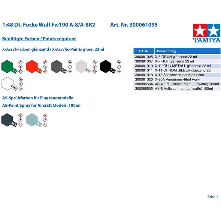 Tamiya FockeWulf Fw190 A8A8 R2 (61095) – Bild 5