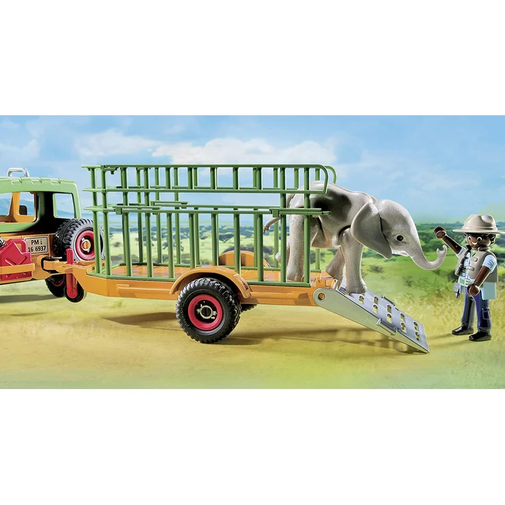 PLAYMOBIL - Rangergeländewagen mit Anhänger 6937 – Bild 6