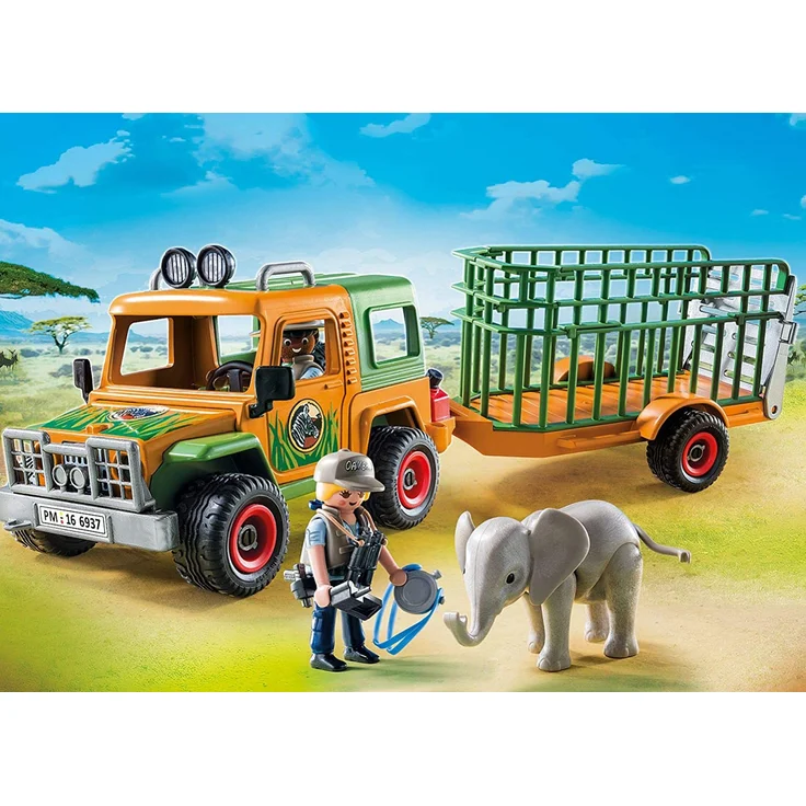 PLAYMOBIL - Rangergeländewagen mit Anhänger 6937 – Bild 2
