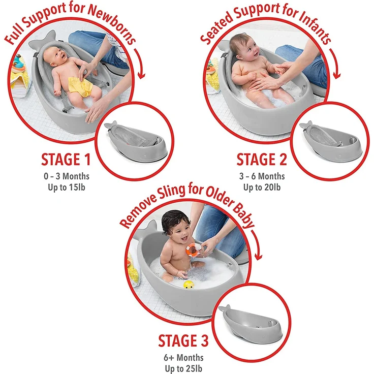 Skip Hop baby bath MOBY Gray – Bild 2