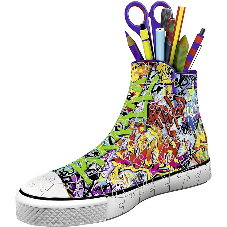 Ravensburger 3D Puzzle 12535 - Sneaker - Graffiti Style - 108 Teile – Bild 4