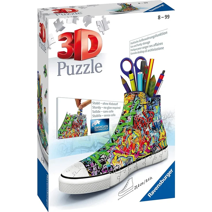 Ravensburger 3D Puzzle 12535 - Sneaker - Graffiti Style - 108 Teile – Bild 2