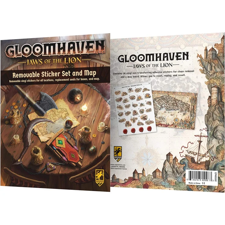 CPH00502 - Ablösbares Sticker-Set für Gloomhaven: Die Pranken des Löwen – Bild 1