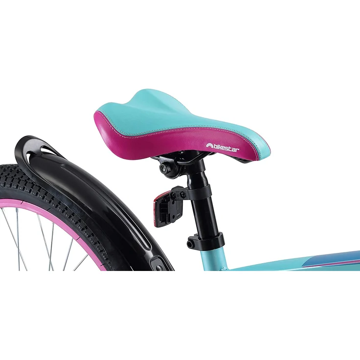 Bikestar Kinderfahrrad Urban Jungle, 20 Zoll Berry & Türkis – Bild 5