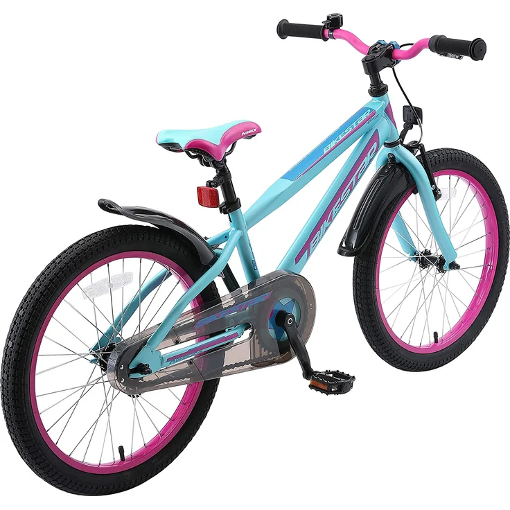 Bikestar Kinderfahrrad Urban Jungle, 20 Zoll Berry & Türkis – Bild 3