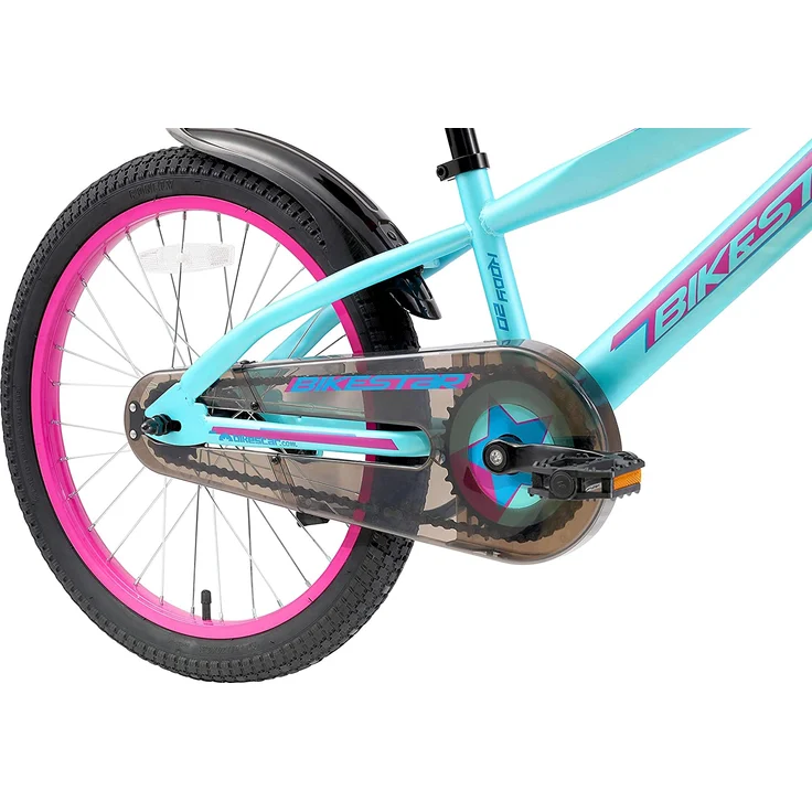 Bikestar Kinderfahrrad Urban Jungle, 20 Zoll Berry & Türkis – Bild 7