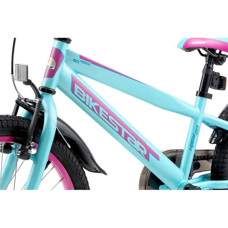 Bikestar Kinderfahrrad Urban Jungle, 20 Zoll Berry & Türkis – Bild 8