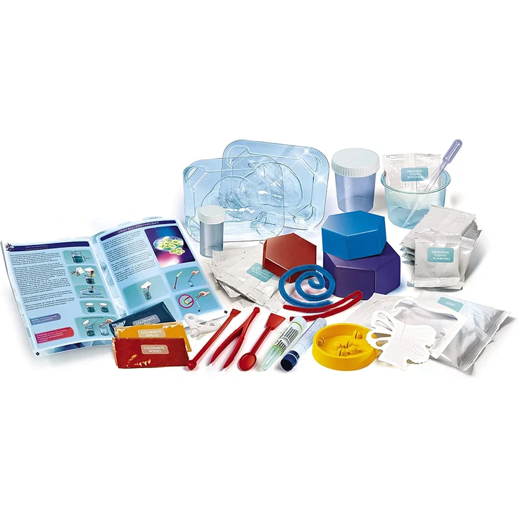 Clementoni 59130 Galileo Science – Kristalle selbst züchten Mega, Experimentierkasten für Kinder ab 8 Jahren, farbenfrohe Experimente fürs Kinderzimmer – Bild 4