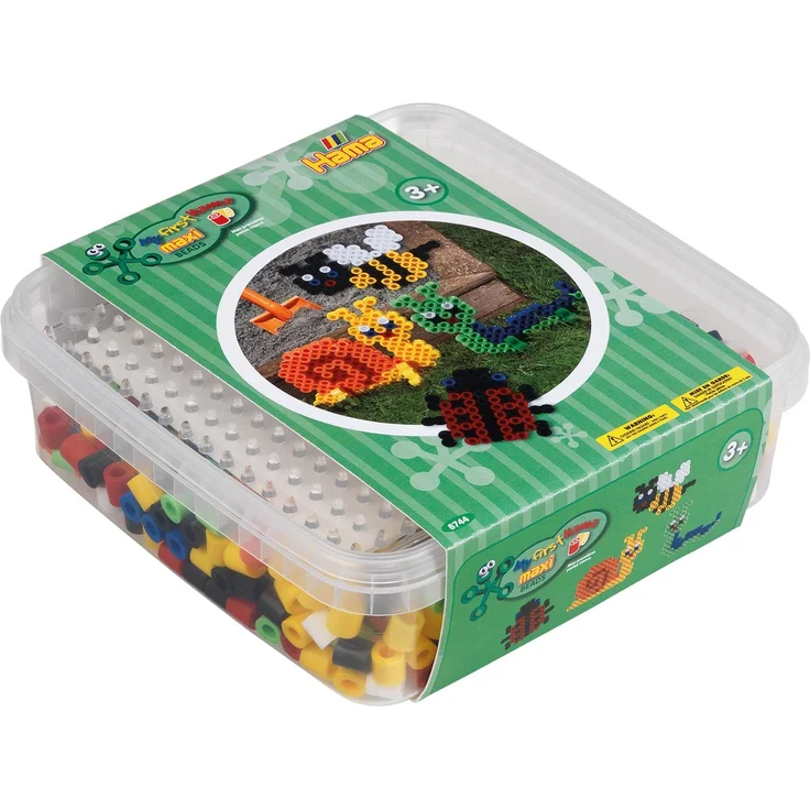 Hama Perlen 8744 Geschenkbox mit Maxi, Garten, 600 Perlen, Bunt - Preisvergleich – Bild 1