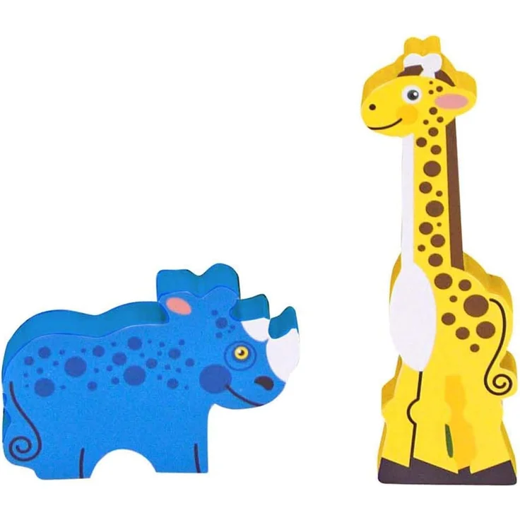 Melissa and Doug Safari Chunky Holzpuzzle 8-teilig – Bild 4