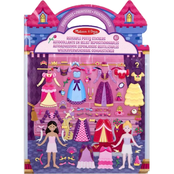 Melissa & Doug Puffy Aufkleberspielset, Prinzessin
