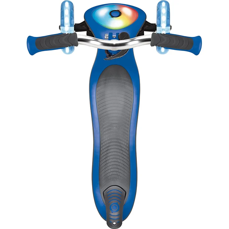 Scooter Globber Elite Prime navy-blau mit Leuchtrollen u. Leuchtdeck – Bild 7