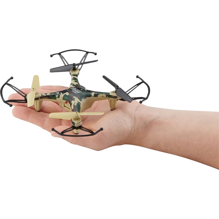 Revell Control 23860 RC Quadcopter Air Hunter, 2.4GHz, Akku, Flip-Funktion, Rotorschutz, LED, Headless-Mode, Geschwindigkeitsstufen, ferngesteuerter Quadrokopter, Camouflage-Design, 15,5 cm bunt – Bild 4
