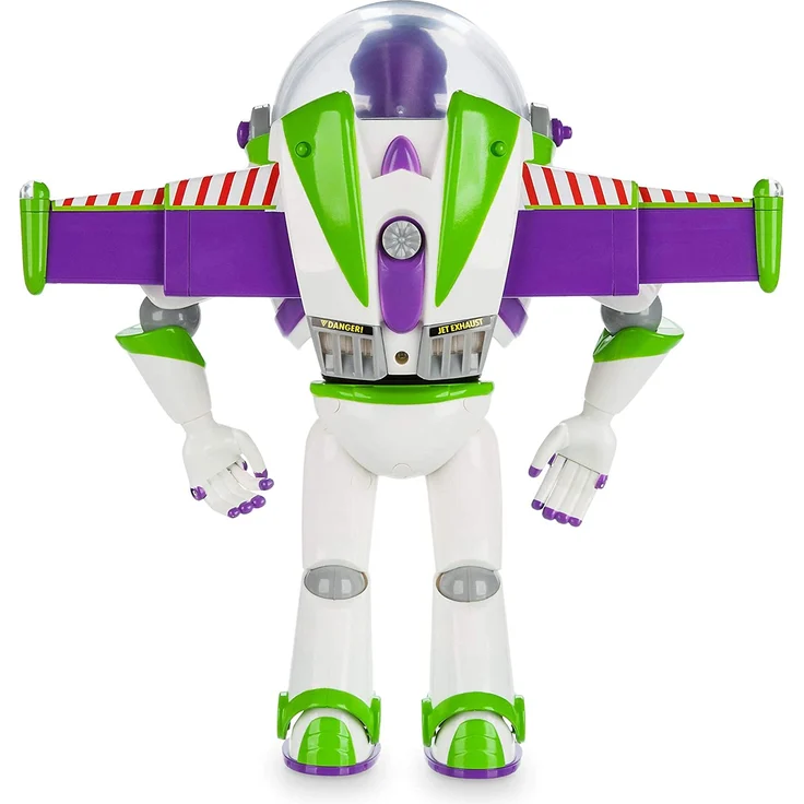Disney Store Interaktive sprechende Actionfigur Buzz Lightyear aus Toy Story, 30 cm / 11", mit über 10 englischen Sätzen, interagiert mit Anderen Figuren, mit Laserstrahl, für Kinder ab 3 Jahren - Preisvergleich – Bild 3