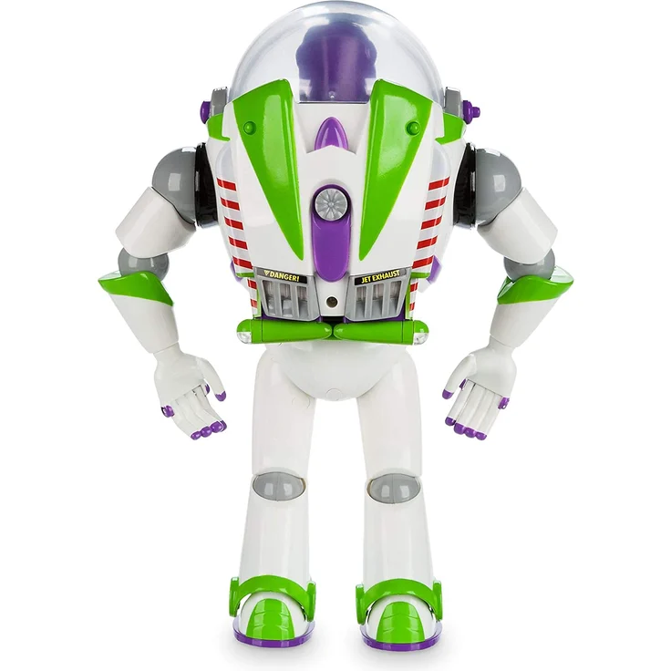Disney Store Interaktive sprechende Actionfigur Buzz Lightyear aus Toy Story, 30 cm / 11", mit über 10 englischen Sätzen, interagiert mit Anderen Figuren, mit Laserstrahl, für Kinder ab 3 Jahren - Preisvergleich – Bild 2
