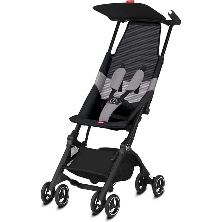 gb Gold Buggy Pockit Air All Terrain, Ultrakompakt, Ab 6 Monate bis 17 kg (ca. 4 Jahre), Velvet Black – Bild 1
