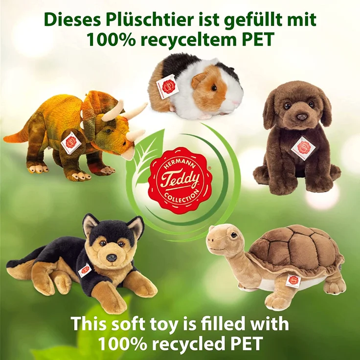 Hermann Teddy Collection 919230 - Plüsch-Rauhaardackel stehend, 28 cm – Bild 4