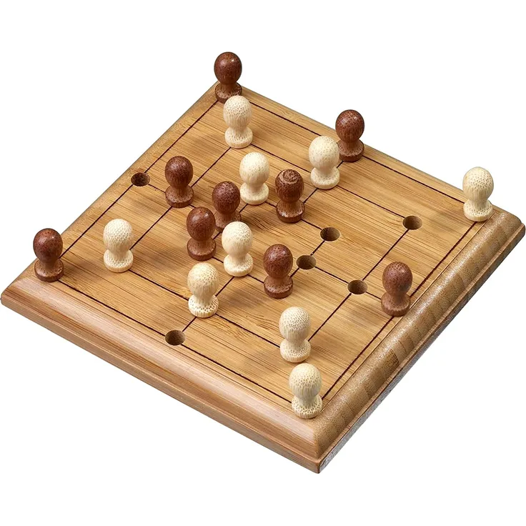 Philos 6491 - Mühle, Bambus, Green Games, Reisespiel, Strategiespiel