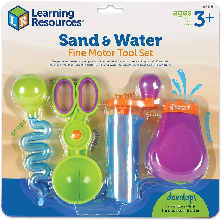 Learning Resources Sand und Wasser feines Motor Werkzeug Set – Bild 5