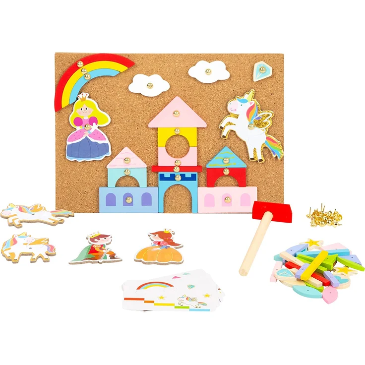 Legler 11571 Hammerspiel "Einhorn" Nagelspiel Motorikspiel Holz – Bild 4