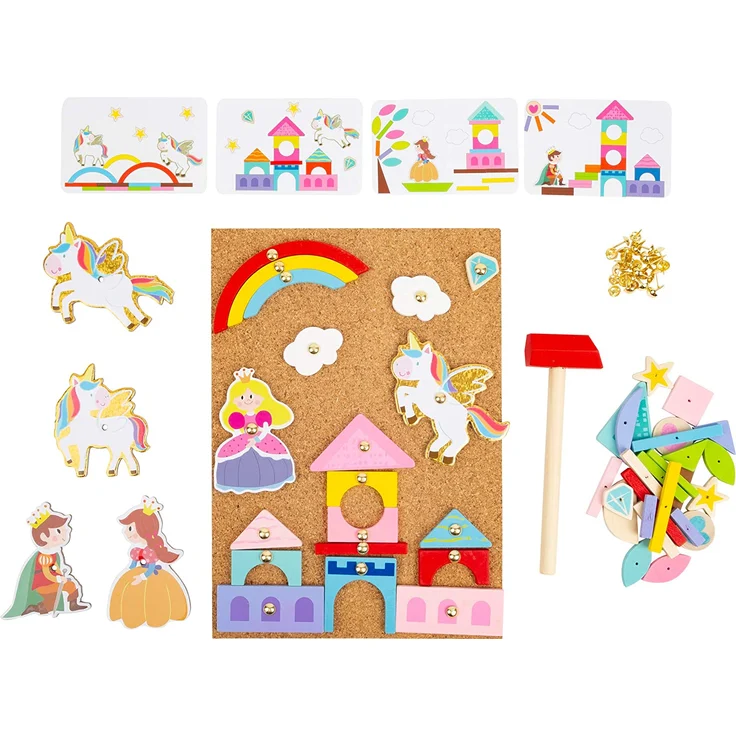 Legler 11571 Hammerspiel "Einhorn" Nagelspiel Motorikspiel Holz – Bild 2