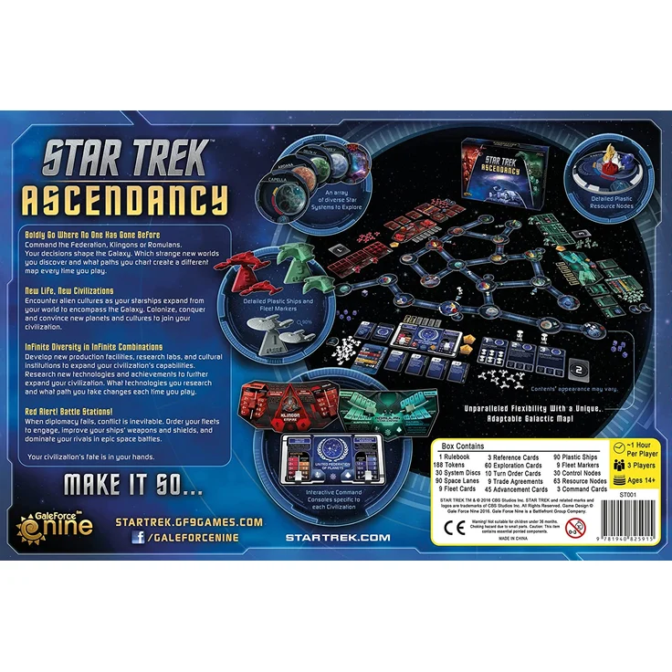 Gale Force Nine GF9ST001 Star Trek: Ascendancy - Brettspiel – Bild 3