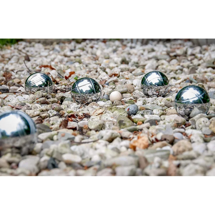 8 Boule Kugeln in schwarzer Reißverschlusstasche – Bild 4