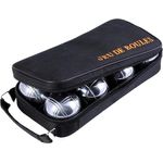 8 Boule Kugeln in schwarzer Reißverschlusstasche