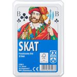 Ravensburger Spielkarten 27003 - Klassisches Skatspiel, Französisches Bild, 32 Karten in Klarsicht-Box