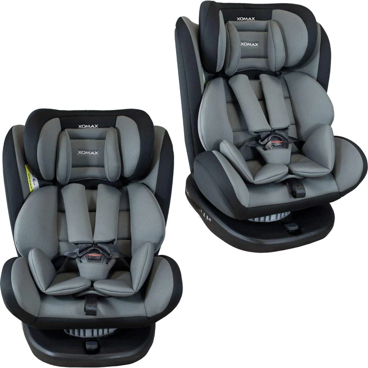 XOMAX 916 Kindersitz drehbar 360° mit ISOFIX und Liegefunktion I mitwachsend I 0-36 kg, 0-12 Jahre, Gruppe 0/1/2/3 I 5-Punkt-Gurt und 3-Punkt-Gurt I Bezug abnehmbar, waschbar I ECE R44/04 - Preisvergleich – Bild 9