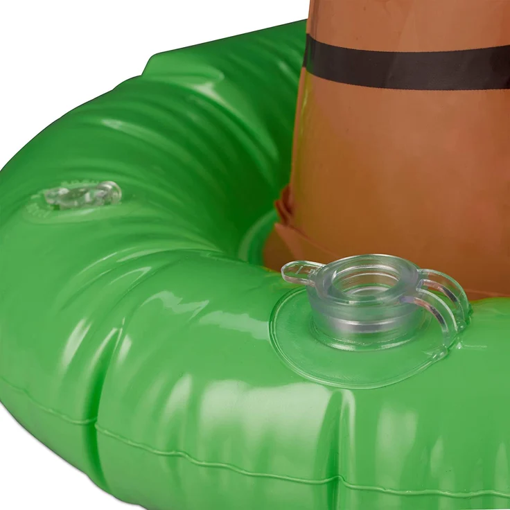 Relaxdays Aufblasbare Palme, coole Pool Deko, Dekopalme zum Aufblasen, sommerliche Partydeko, 80 cm hoch, grün-braun – Bild 6