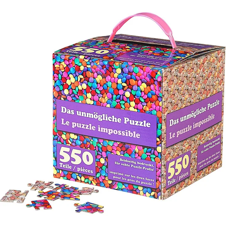 infactory Doppelseitiges Puzzle: Das unmögliche Puzzle: Beidseitig Bedruckt, für echte Profis (Geduldspiele)