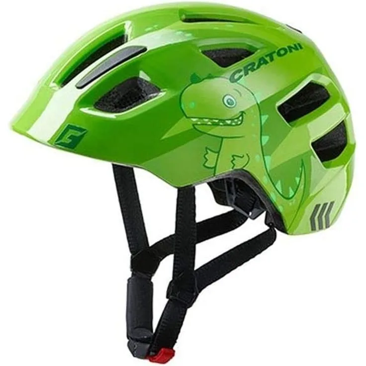 Cratoni 'Maxster' Kinderfahrradhelm Drache Grün, Kopfumfang: 46-51 cm