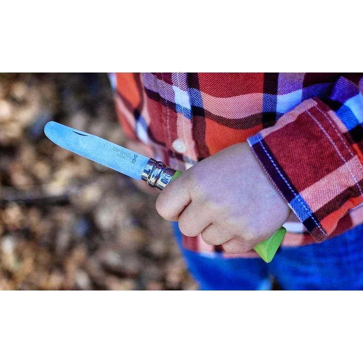 Opinel No 07, Kindermesser, rostfrei, Buchenholz, natur – Bild 8
