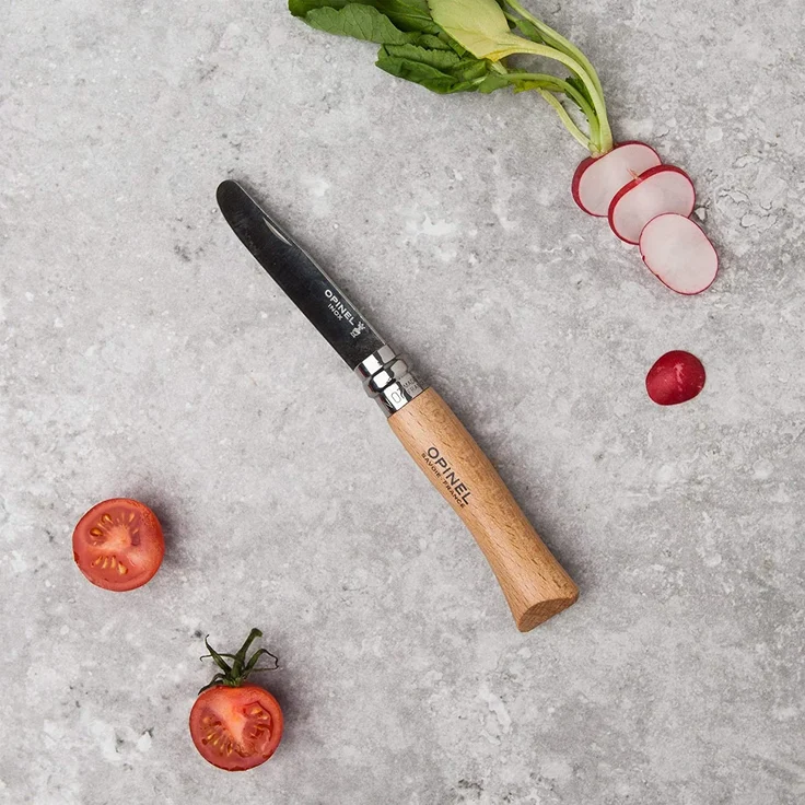 Opinel No 07, Kindermesser, rostfrei, Buchenholz, natur – Bild 6