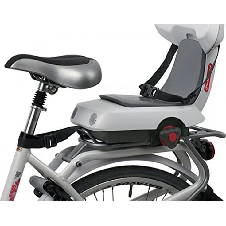 Polisport 'Guppy' Fahrradsitz hinter, bis 35 kg, weiß / grau – Bild 3
