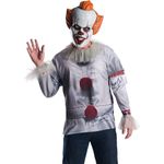 Rubie's Pennywise IT Costume Top - Adult Kostüm Horrorclown Halloween Clown Erwachsene